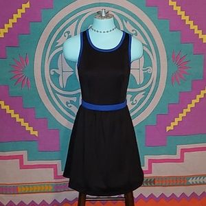 Black & blue dress